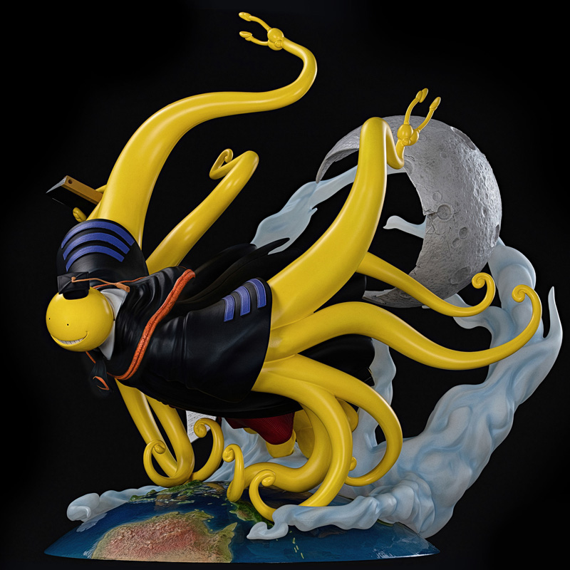 Assassination Classroom Statue Resine 1/6 Professeur Koro 300Pcs dernières pièces!!